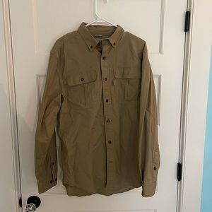 Carhartt work shirt medium beige